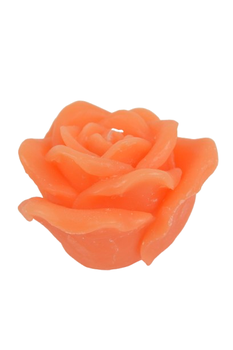CANDLE/ROSE FRAGRANCE D12X10H ORANGE