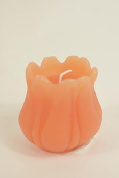 KERZE/TULPE DUFT D12X10H ORANGE