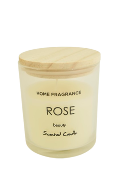 KERZE/GLAS DUFT D8X9H ROSE
