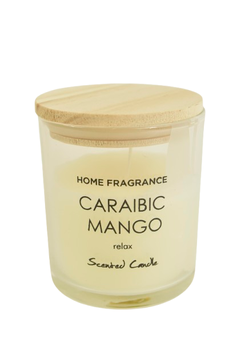KERZE/GLAS DUFT D8X9H CARAIBIC MANGO