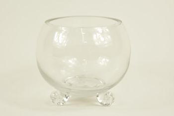 SCHÜSSELVASE/FUSSGLAS D7.5X10H TRANSPARENT