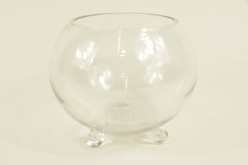 SCHÜSSELVASE/FUSSGLAS D13X15.5H TRANSPARENT