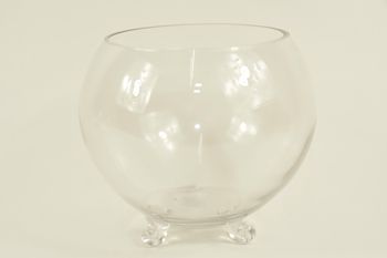 SCHÜSSELVASE/FUSSGLAS D16X19.5H TRANSPARENT
