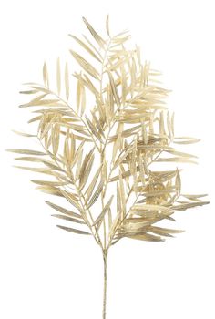 Glitter palm leaf spray gold 55cm