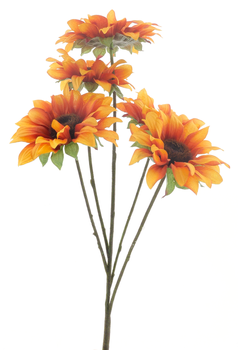 Sunflower bush Malibu orange 48cm