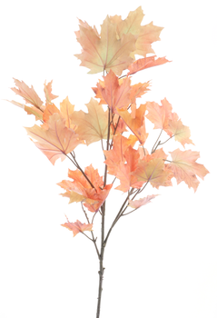 Autumn maple leaf spray orange 112cm