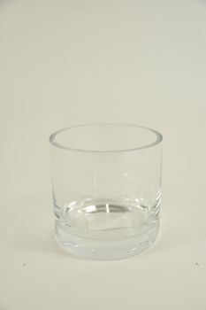 Zylindrisches Glas ''Milan'' klar H11 T11,5cm dicker Rand/geschliffen
