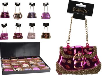 HANGDECO HANDTAS GLAS 7,5X3X5,5CM 8 ASSORTIE DESIGN