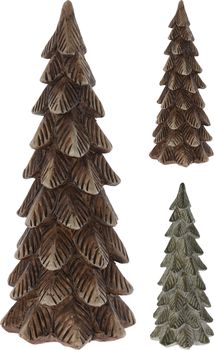 KERSTBOOM POLYSTONE D9 H22CM IN HERFSTKLEUREN 2 ASSORTIE