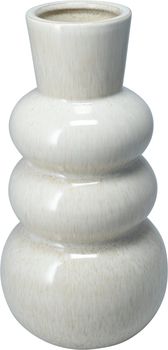 BUBBEL VAAS KERAMIEK CREME D16 H29CM