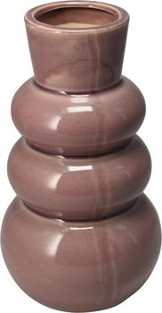 BUBBEL VAAS KERAMIEK ROZE D13 H25CM