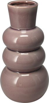 BUBBEL VAAS KERAMIEK ROZE D16 H29CM