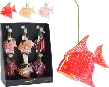 HANGDECO VIS POLYSTYREEN 10X1X11CM 3 ASSORTIE KLEUR