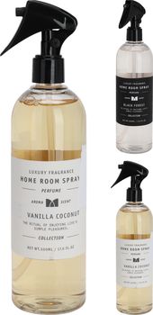 ROOMSPRAY 500ML 2 ASS GEUR VANILLA COCONUT AND BLACK FOREST