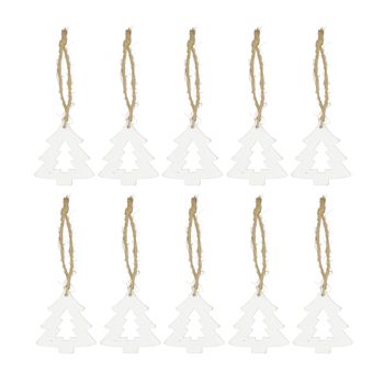 Bundle tree poplar wood 7x0.8x7cm 10pc FSC 100% White
