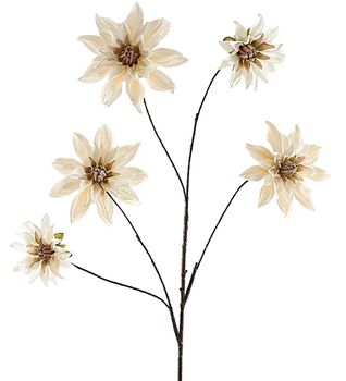 Dahlia Spray 111cm Beige