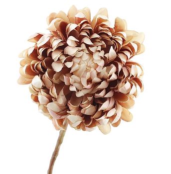 Chrysanthemum 65cm Brown/Pink