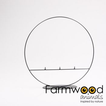 RING 3MM STAAND 40 CM ZWART 3X SCHROEF