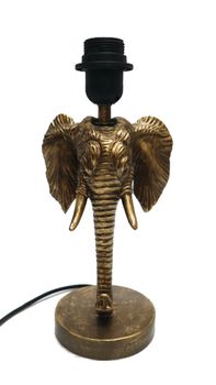 Lamp Metal Elephant Gold 15,5x12x30cm