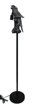 Lampe Metall Papagei Schwarz 139cm