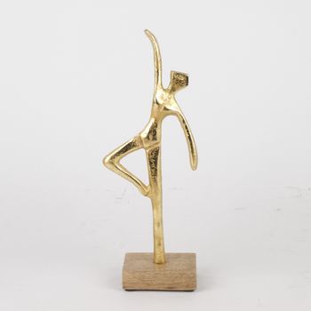 Figurine Aluminium Gold H:31cm