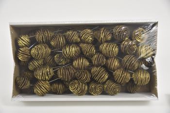 Platyspernum 10cm wire bx Gold-wash (55pcs)