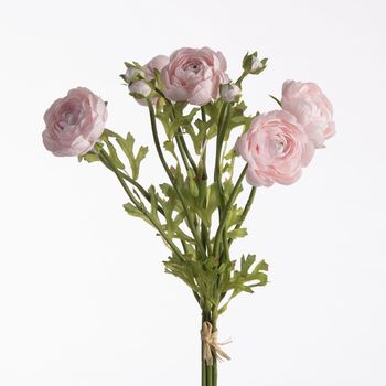 Ranunculus Bundle x5 L38cm w/raffia Pink