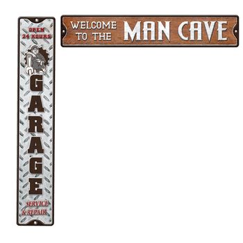 Wall Hanger Metal Garage/Mancave Mix/2  80x14,5cm