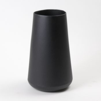 Vase Metal Black Texture Ø20x34cm