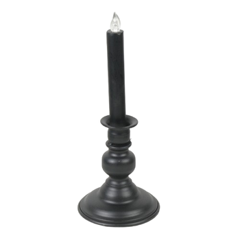 Candleholder LED  Ø11x27,5cm Black Matte