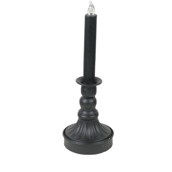 Candleholder LED  Ø9,5x28cm Black Matte