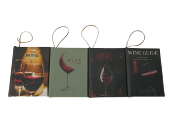 Books Hanging 9,5x7cm Wine Mix