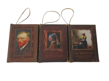 Books Hanging 9,5x7cm Painting Mix