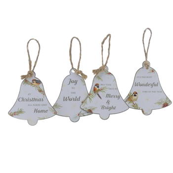 Hanger Christmas Tree Metal H11cm 4 assortie