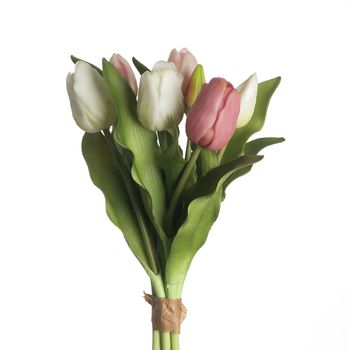 Real Touch Tulip Bundle x7 L31cm Mix Pink