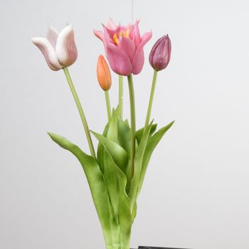 Real Touch Tulip Bundle x5 L45cm Mix Beauty