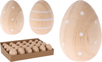 EI HOUT TAFELDECORATIE 2 ASSORTIE D4 H5,5CM