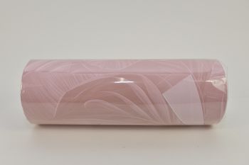 Rol papier kraft ''jungle'' roze-wit 30cm x 100mtr 65gr.