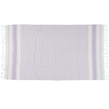 Hammam Towel Stripes Cotton Lilac 100x180cm