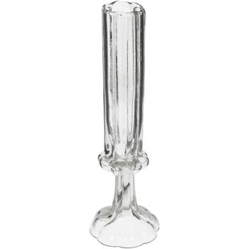 Vase Flute Glass Clear 9x9x26.5cm