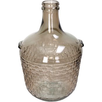 Vase Recyceltes Glas Braun 27x27x42cm