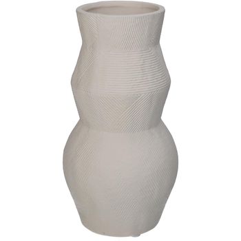 Vase Porcelain White 10.5x10.5x20.1cm