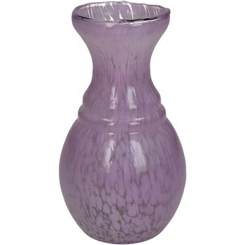 Vase Glass Lilac 8x8x15cm