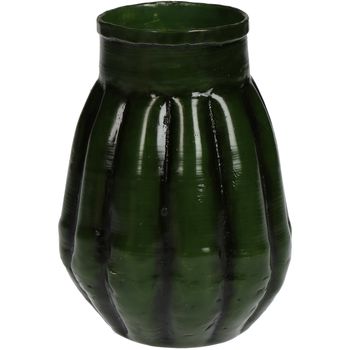 Vase Aluminium Green 8x8x11cm