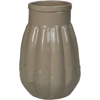 Vase Aluminium Ivory 8x8x11cm