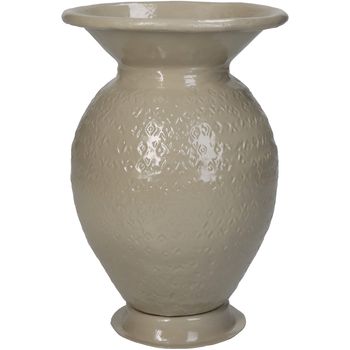 Vase Aluminium Ivory 11x11x16cm