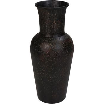 Vase Iron Black 8x8x19cm