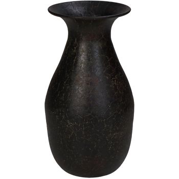 Vase Eisen Schwarz 10x10x19,5cm