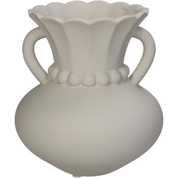 Vase Dolomit Elfenbein 15.5x15.5x16.8cm
