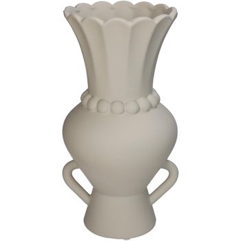 Vase Dolomit Elfenbein 15x14x27,5cm
